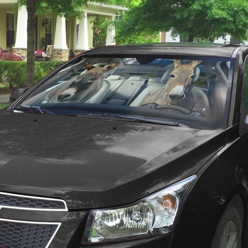 gearhumans 3D Donkey Custom Car Auto Sunshade GL030824 Auto Sunshade