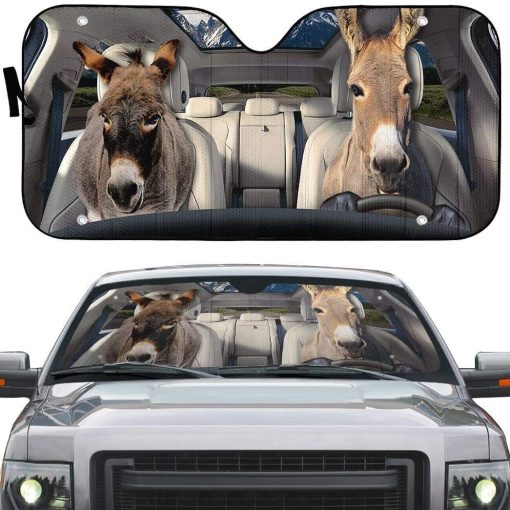 gearhumans 3D Donkey Custom Car Auto Sunshade GL030824 Auto Sunshade