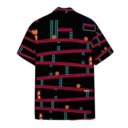 Gearhumans 3D Donkey Kong Gameplay Hawaii Shirt ZK2704215 Hawai Shirt