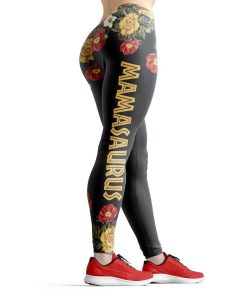 Gearhumans 3D Dont Mess With Mamasaurus Mothers Day Gift Custom Legging GW08042 Leggings Leggings S