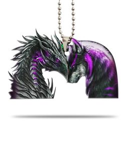 Gearhumans 3D Dragon And Wolf Car Hanging GJ26052101 Car Hanging Car Hanging/1 Pack 