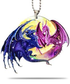 Gearhumans 3D Dragon Heart Car Hanging GJ27052105 Car Hanging Car Hanging/1 Pack 