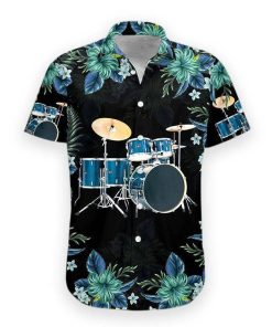 Gearhumans 3D Drum Hawaii Shirt hawaii Short Sleeve Shirt S