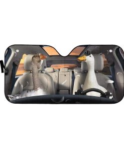 gearhumans 3D Duck And Goose Custom Car Auto Sunshade GS26061 Auto Sunshade 57''x27.5'' 