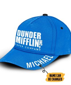 Gearhumans 3D Dunder Mifflin Paper Company Custom Name Classic Cap GW12044 Cap Cap