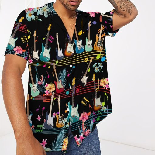 Gearhumans 3D Electric Guitar Hawaii Shirt ZZ13042 Hawai Shirt