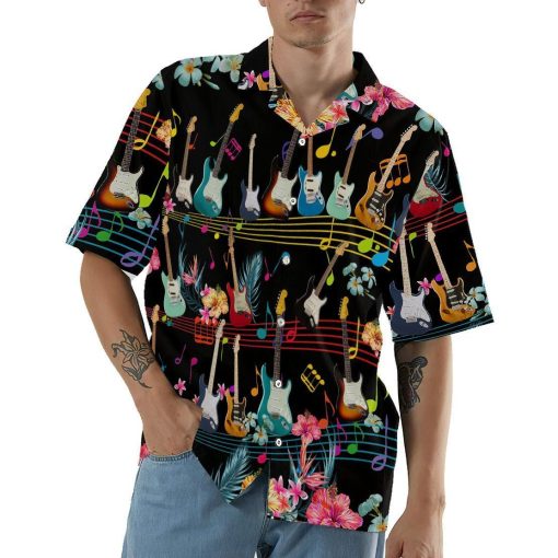 Gearhumans 3D Electric Guitar Hawaii Shirt ZZ13042 Hawai Shirt