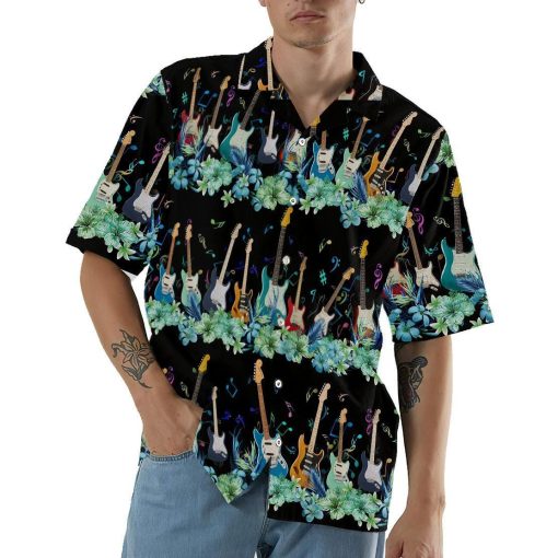 Gearhumans 3D Electric Guitar Hawaii Shirt ZZ13044 Hawai Shirt