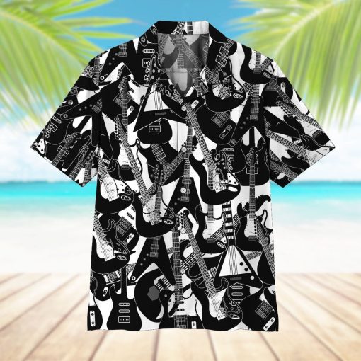 Gearhumans 3D Electric Guitar Hawaii Shirt ZZ1705211 Hawai Shirt