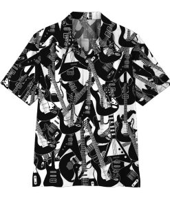 Gearhumans 3D Electric Guitar Hawaii Shirt ZZ1705211 Hawai Shirt Short Sleeve Shirt S 