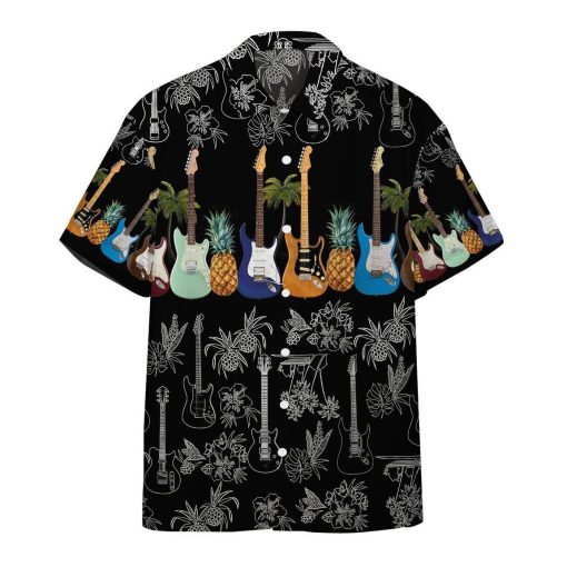 Gearhumans 3D Electric Guitar Hawaii shirt ZZ25032 Hawai Shirt Short Sleeve Shirt S
