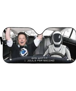 Gearhumans 3D Elon Musk Custom Car Auto Sunshade GW0306213 Auto Sunshade 57''x27.5'' 