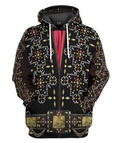 Gearhumans 3D ELV PRL Black Conquistador Custom Tshirt Hoodie Apparel GW01072120 3D Apparel Hoodie S 