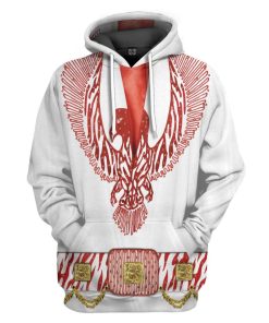 Gearhumans 3D ELV PRL Red Phoenix Jumpsuit Custom Tshirt Hoodie Apparel GW11062110 3D Apparel Hoodie S