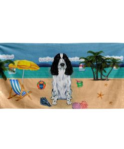 Gearhumans 3D English Cocker Spaniel Dog Custom Beach Towel GW1205215 Towel Towel 60''x30'' 