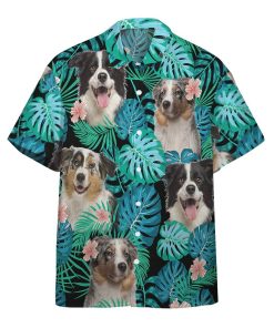 Gearhumans 3D English Shepherd Dog Summer Custom Short Sleeve Shirt GW19052117 Hawai Shirt Short Sleeve Shirt S 