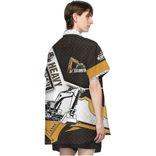 Gearhumans 3D Excavator Hawaii Shirt ZZ0605211 Hawai Shirt