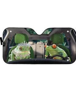 gearhumans 3D Fancy Frogs Custom Car Auto Sunshade GS06076 Auto Sunshade 57''x27.5'' 