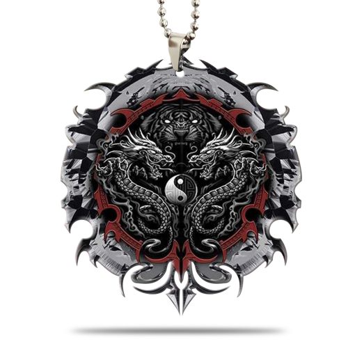 Gearhumans 3D Fighting Dragon Tiger Car Hanging GJ26052108 Car Hanging Car Hanging/1 Pack