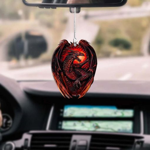 Gearhumans 3D Fire Dragon Car Hanging GJ26052106 Car Hanging