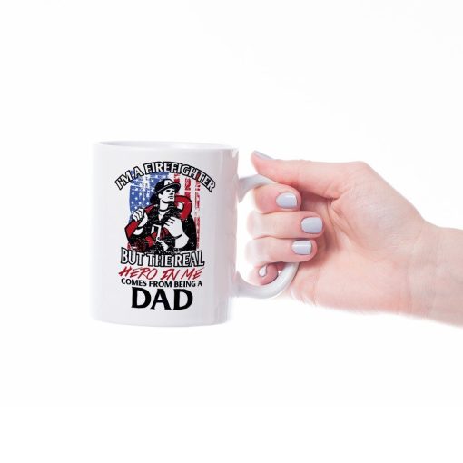 Gearhumans 3D Fire Fighter Dad Tumbler ZK1205216 Mug