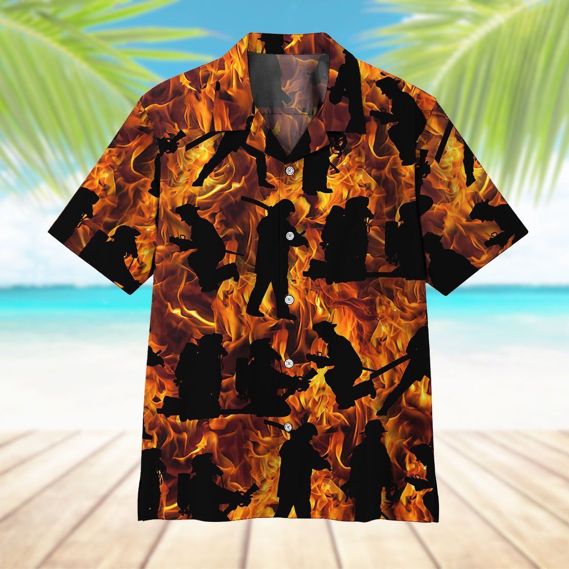 Gearhumans 3D Fire Fighter Hawaii Shirt 7 Gearhumans 3D Fire Fighter Hawaii Shirt ZK1105214 Hawai Shirt