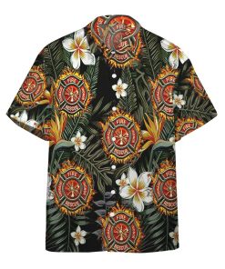 Gearhumans 3D Firefighter Hawaiian Custom Short Sleeve Short GW2405218 Hawai Shirt Short Sleeve Shirt S 
