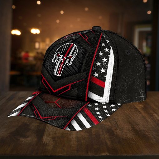 Gearhumans 3D Firefighter Red Skull Custom Cap GW020418 Cap