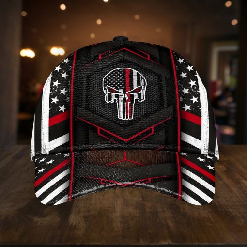 Gearhumans 3D Firefighter Red Skull Custom Cap GW020418 Cap