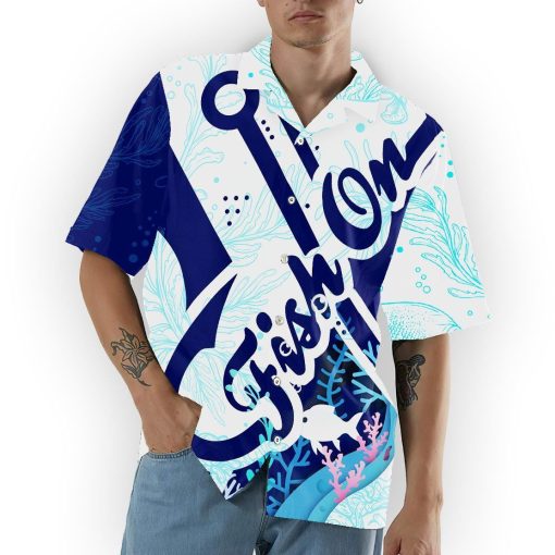 Gearhumans 3D Fish On Hook Hawaii Shirt ZZ08044 Hawai Shirt