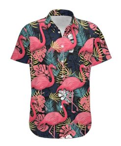 Gearhumans 3D Flamingo Hawaii Shirt ZG-HW13072002 Short Sleeve Shirt