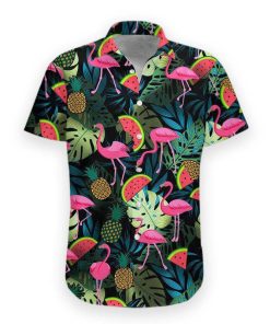 Gearhumans 3D Flamingo Hawaii Shirt ZG-HW18072001-AL Short Sleeve Shirt S