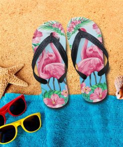 Gearhumans 3D Flamingo Summer Custom Flip Flop GW2405211 Flipflop Women 35EU 