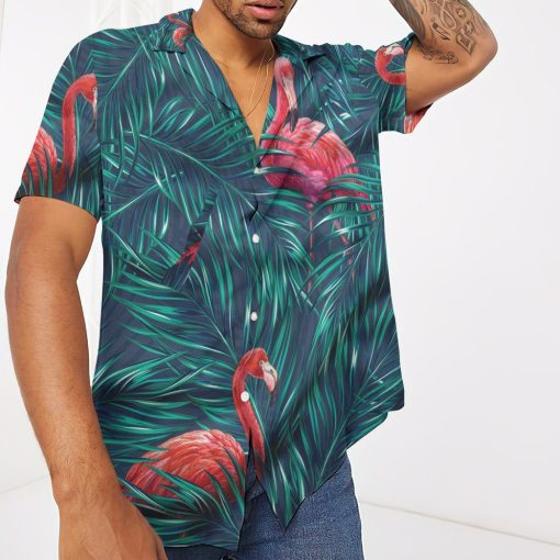 Gearhumans 3D Flamingo Tropical Custom Hawaii Shirt GO18052125 Hawai Shirt
