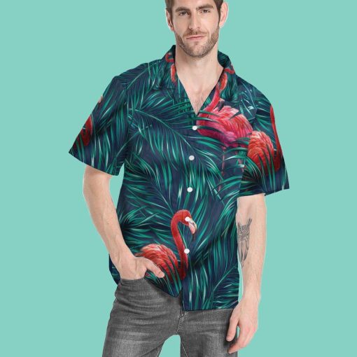 Gearhumans 3D Flamingo Tropical Custom Hawaii Shirt GO18052125 Hawai Shirt