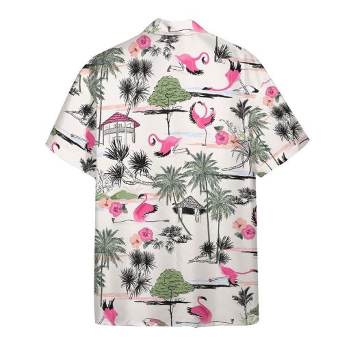 Gearhumans 3D Flamingo Yoga Hawaii Shirt ZZ0705211 Hawai Shirt