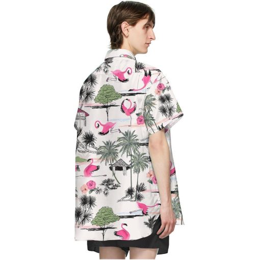 Gearhumans 3D Flamingo Yoga Hawaii Shirt ZZ0705211 Hawai Shirt
