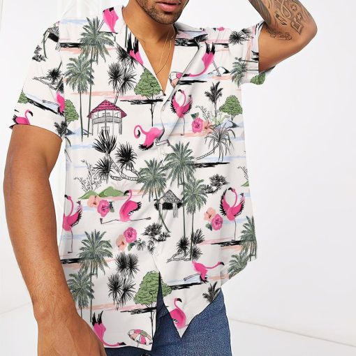 Gearhumans 3D Flamingo Yoga Hawaii Shirt ZZ0705211 Hawai Shirt