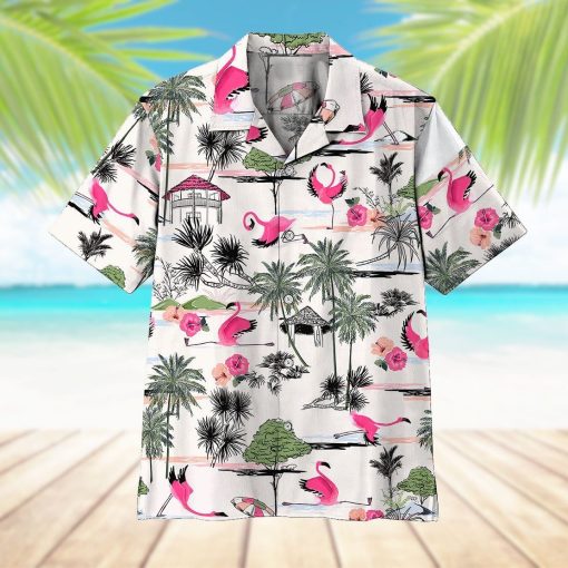 Gearhumans 3D Flamingo Yoga Hawaii Shirt ZZ0705211 Hawai Shirt