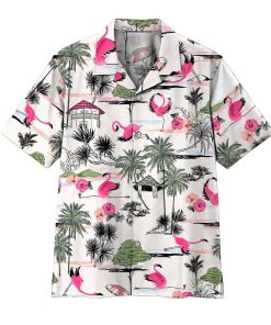 Gearhumans 3D Flamingo Yoga Hawaii Shirt ZZ0705211 Hawai Shirt Short Sleeve Shirt S 