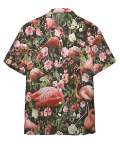 Gearhumans 3D Floral and Flamingo Custom Hawaii Shirt GO21052113 Hawai Shirt Short Sleeve Shirt S 