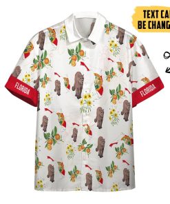 Gearhumans 3D Florida Proud Custom Text Short Sleeve Shirts GS27052110 Hawai Shirt Short Sleeve Shirt S 