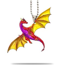 Gearhumans 3D Flying Colorful Dragon Car Hanging GJ24052101 Car Hanging Car Hanging/1 Pack 
