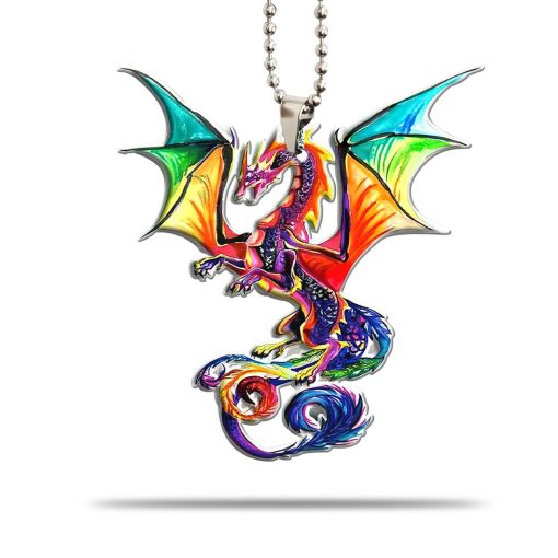 Gearhumans 3D Flying Rainbow Dragon Car Hanging GJ26052102 Car Hanging Car Hanging/1 Pack