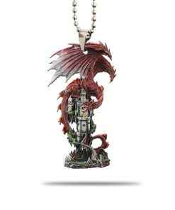 Gearhumans 3D Flying Red Dragon Car Hanging GJ25052103 Car Hanging Car Hanging/1 Pack 