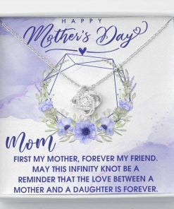 Gearhumans 3D For Mom Happy Mothers Day Love Knot Necklace GS2604215 ShineOn Fulfillment Standard Box 