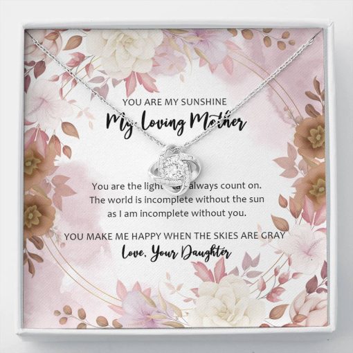 Gearhumans 3D For My Bonus Mom Happy Mothers Day Love Knot Necklace GO260421 ShineOn Fulfillment Standard Box