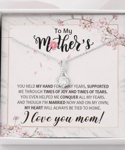 Gearhumans 3D For My Mother Happy Mothers Day Alluring Beauty Necklace GS2604214 ShineOn Fulfillment Standard Box 