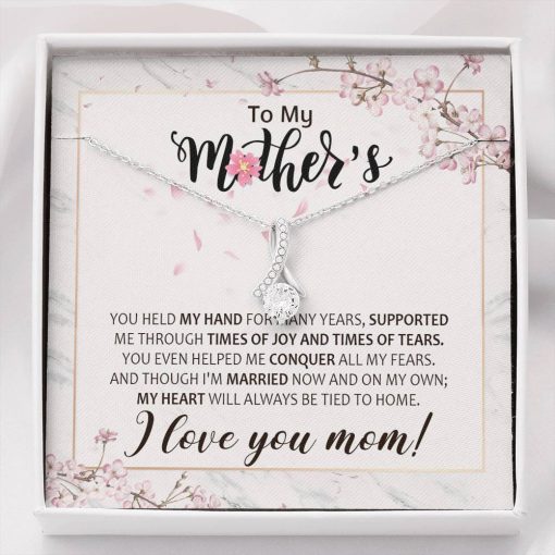 Gearhumans 3D For My Mother Happy Mothers Day Alluring Beauty Necklace GS2604214 ShineOn Fulfillment Standard Box