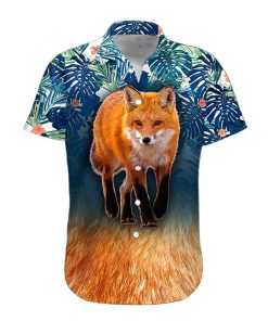 Gearhumans 3D Fox Hawaii Shirt hawaii Short Sleeve Shirt S